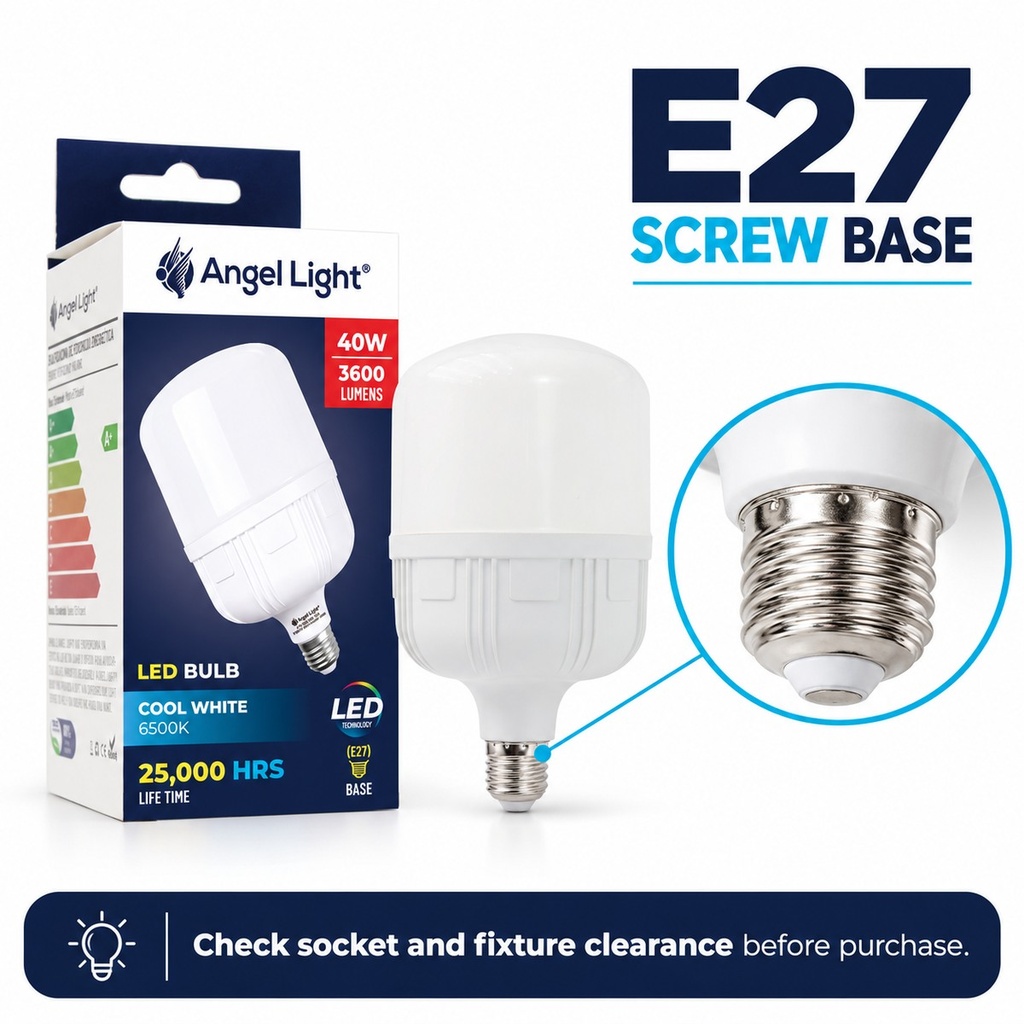 LED Ball Bulb 40W 6400K