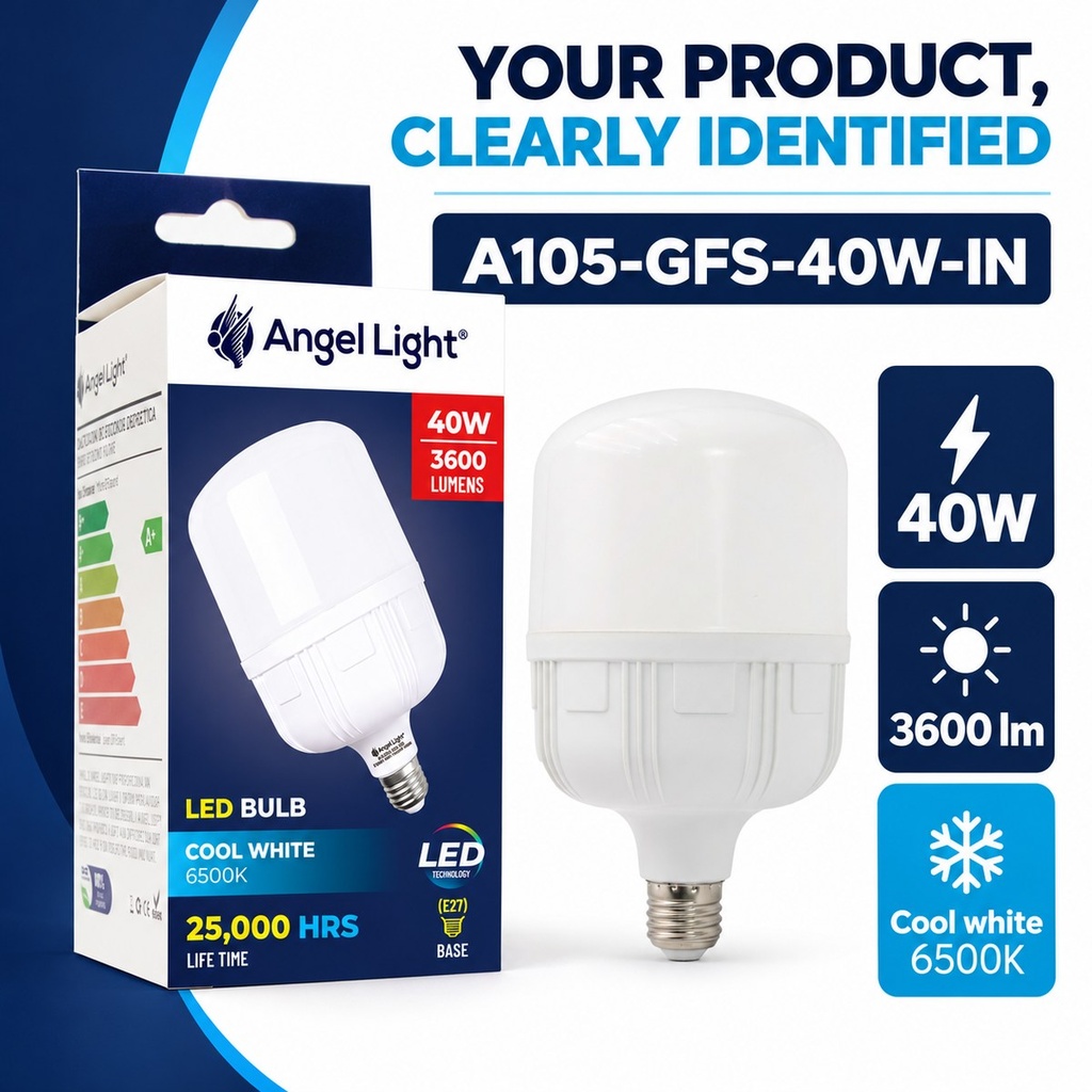 LED Ball Bulb 40W 6400K