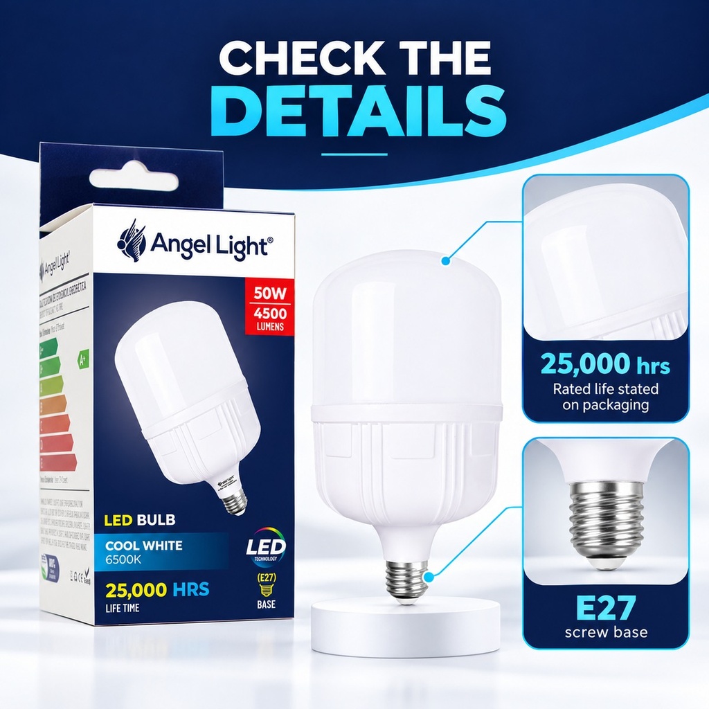 LED Ball Bulb 50W 6400K