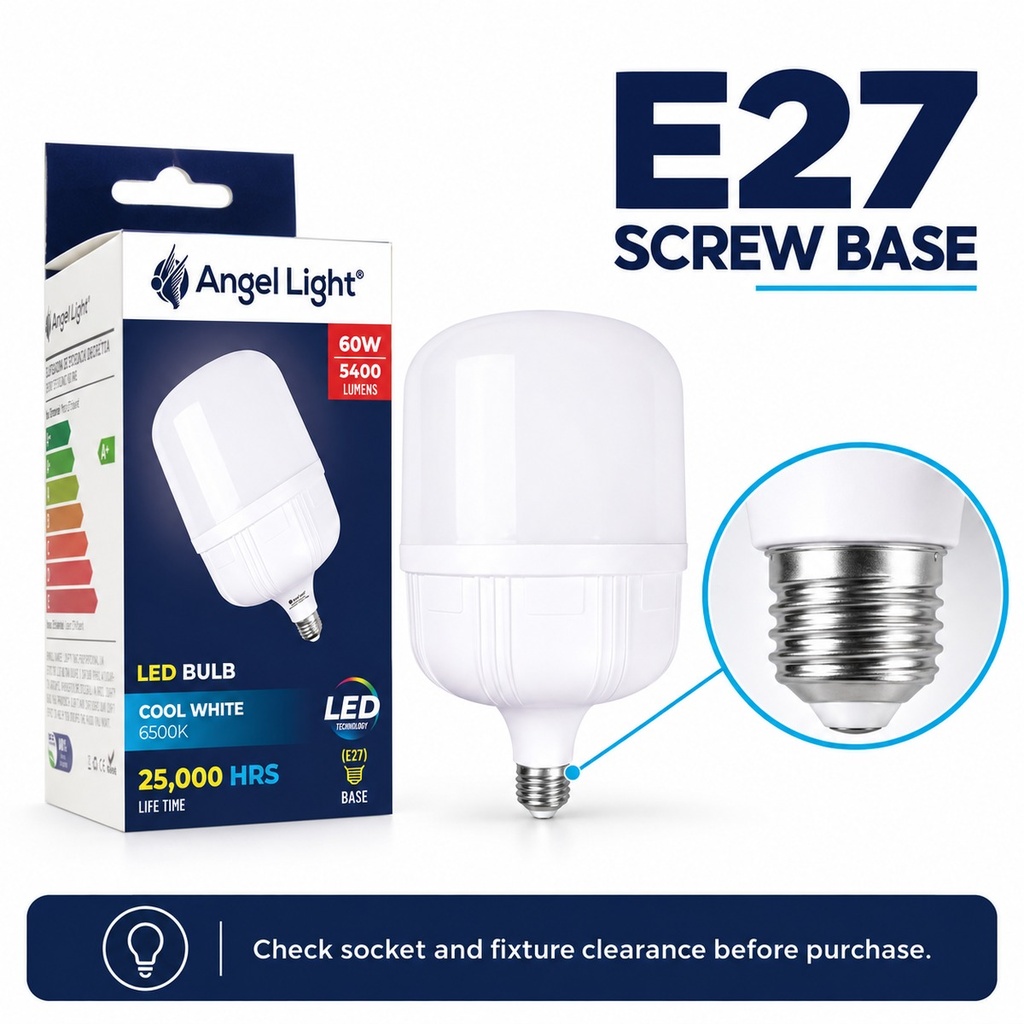LED Ball Bulb 60W 6400K