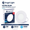 LED round recessed panel light 82mm 3w 6400K