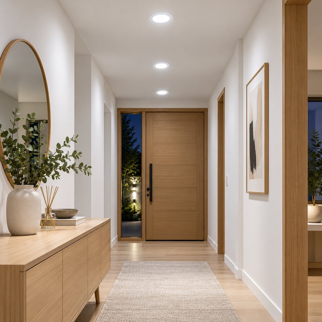 LED round recessed panel light 82mm 3w 6400K