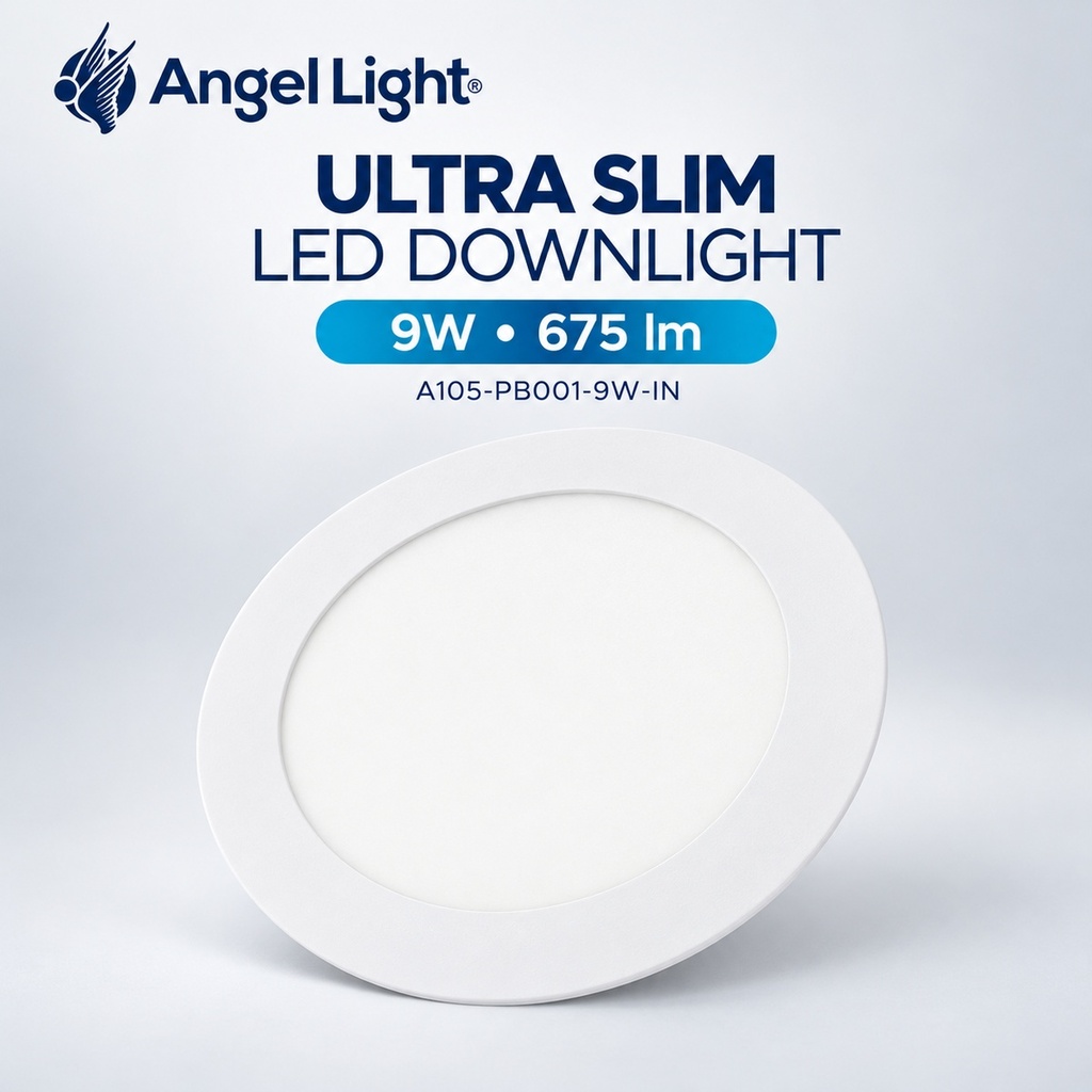 LED round recessed panel light 146mm 9w 6400K