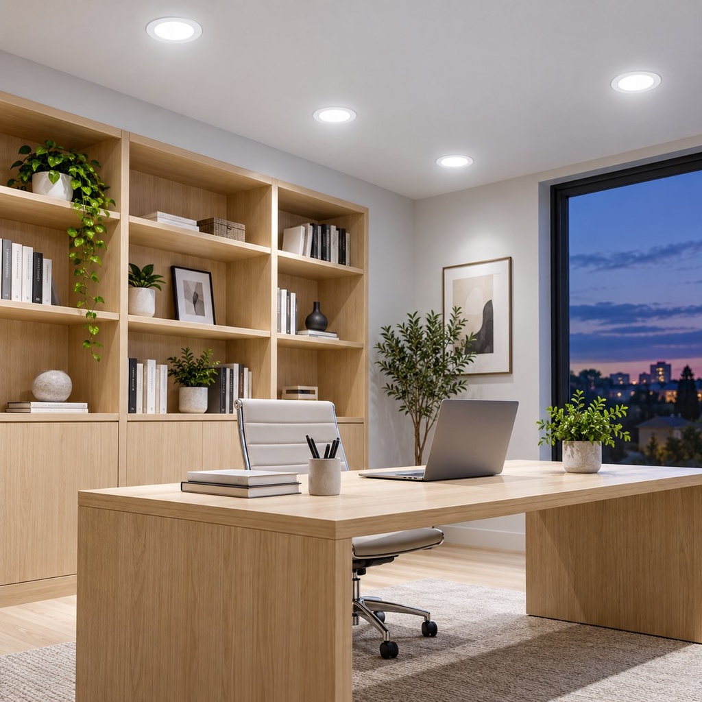 LED round recessed panel light 146mm 9w 6400K