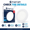 LED round recessed panel light 146mm 9w 6400K