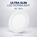 LED round recessed panel light 168mm 12W 6400K