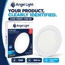 LED round recessed panel light 168mm 12W 6400K