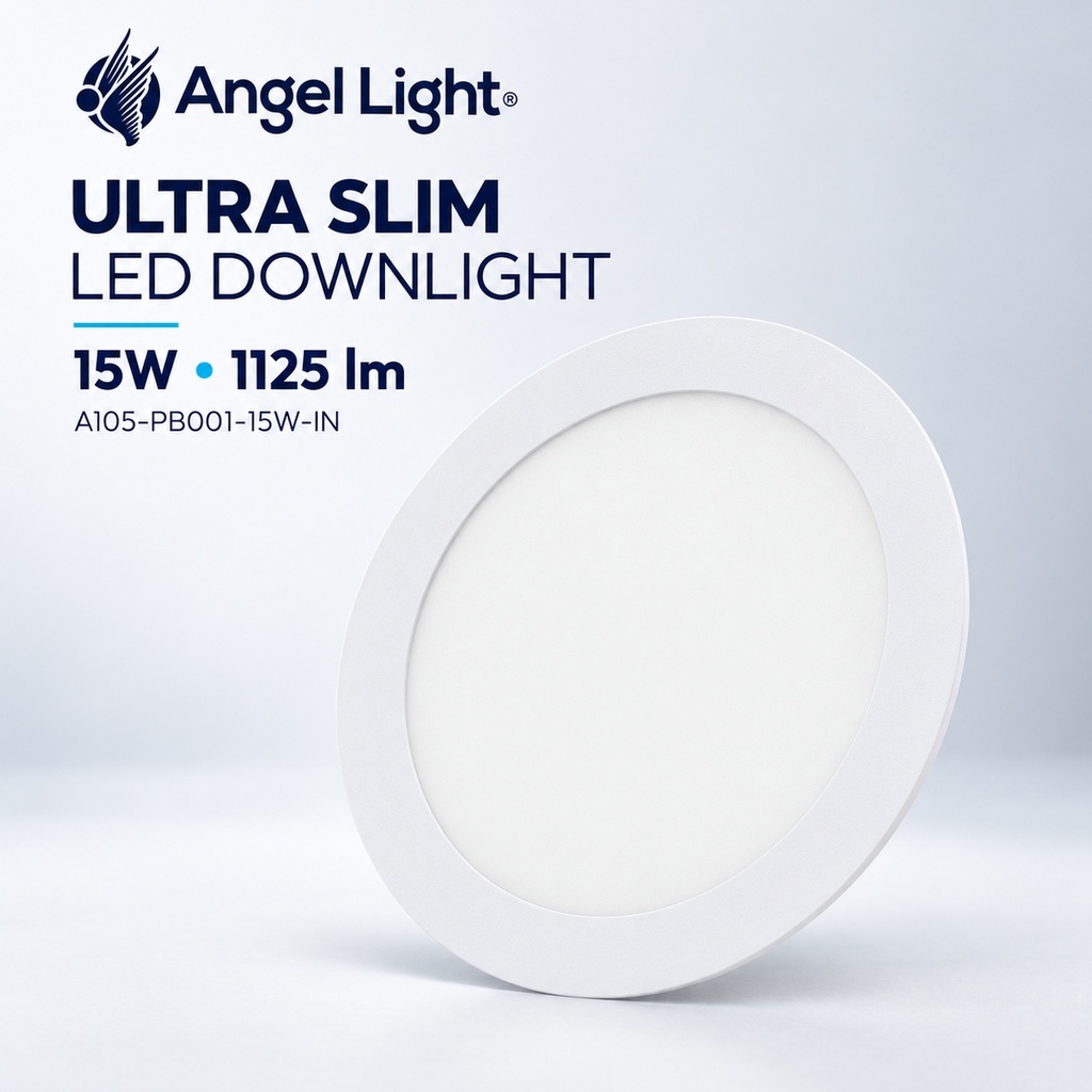 LED round recessed panel light 188mm 15W 6400K