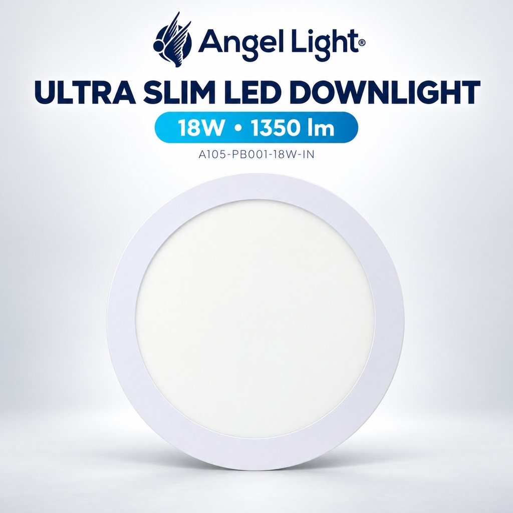 LED round recessed panel light 221mm 18w 6400K