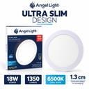 LED round recessed panel light 221mm 18w 6400K