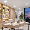 LED round recessed panel light 221mm 18w 6400K