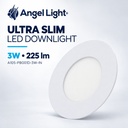 LED round recessed panel light 82mm 3w 4000K white