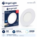 LED round recessed panel light 82mm 3w 4000K white