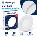 LED round recessed panel light 82mm 3w 4000K white