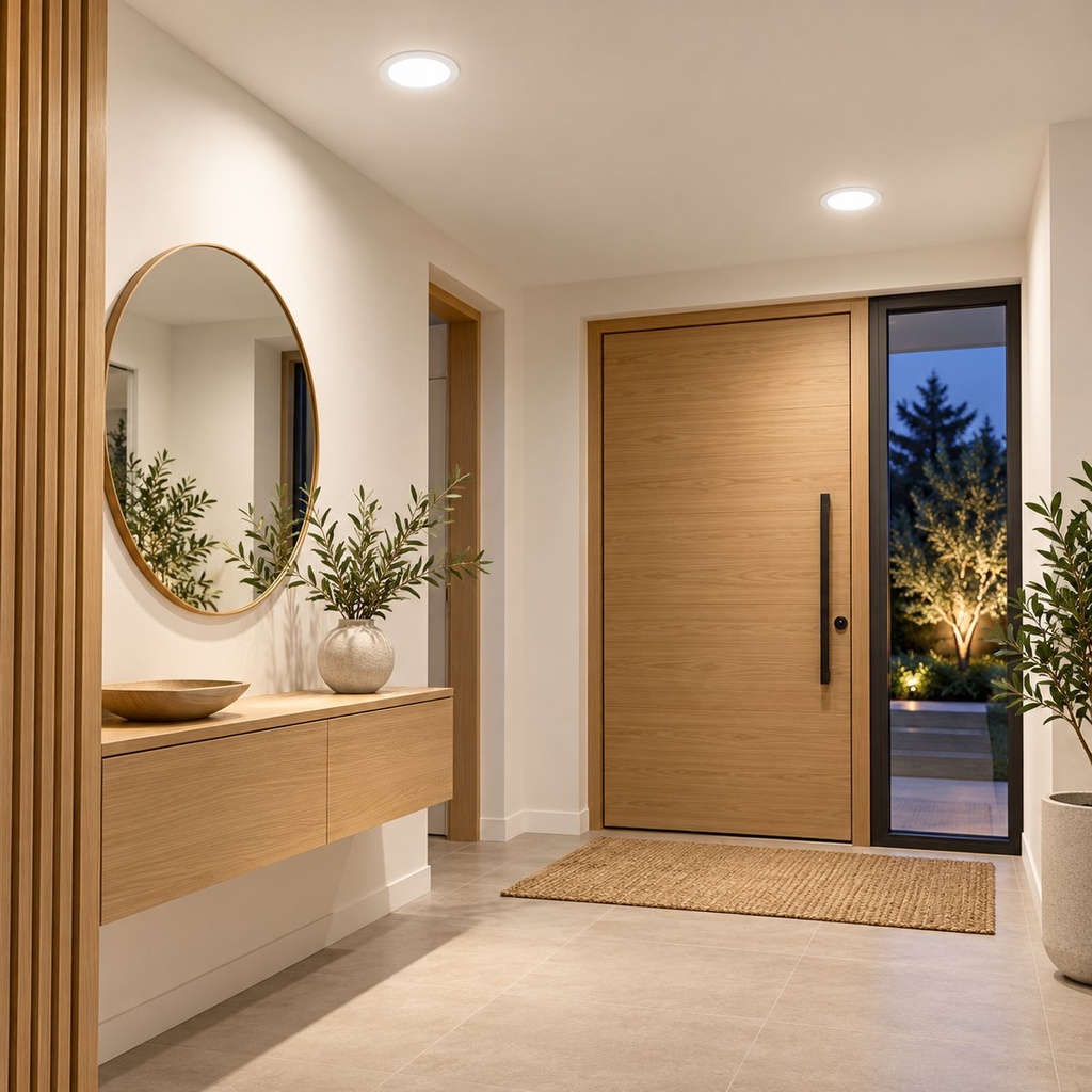 LED round recessed panel light 82mm 3w 4000K white