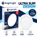 LED round recessed panel light 118mm 6w 4000K white