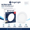 LED round recessed panel light 118mm 6w 4000K white