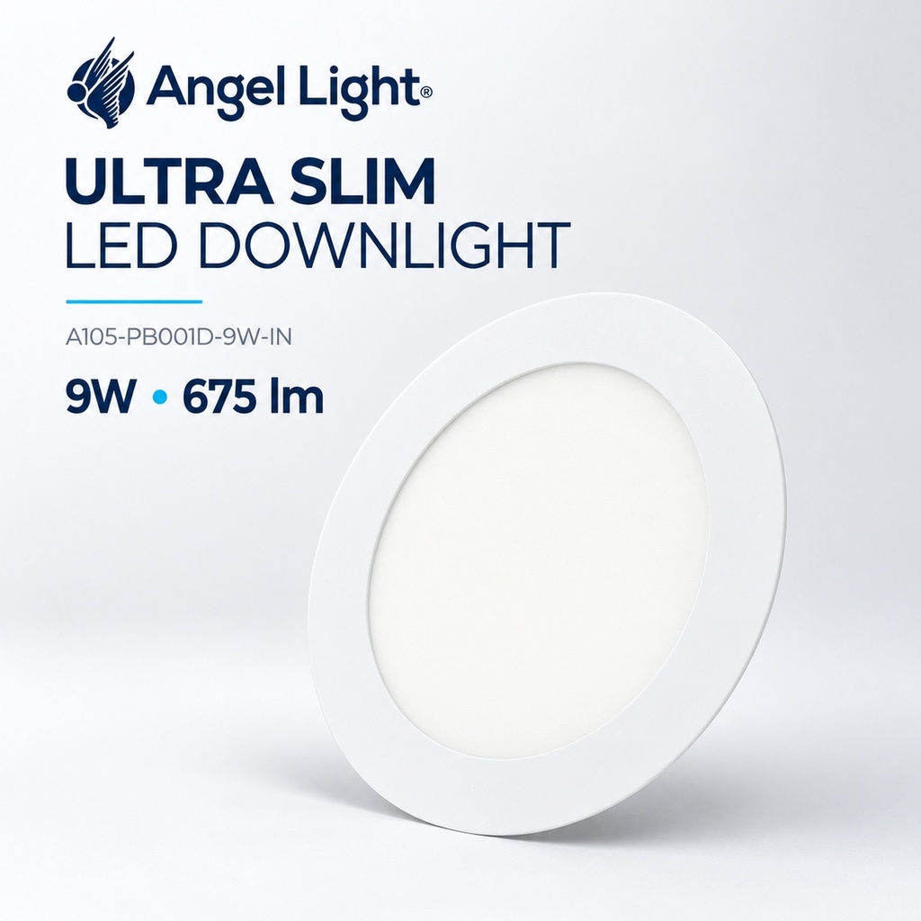 LED round recessed panel light 146mm 9w 4000K white