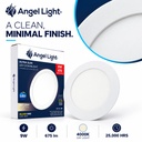 LED round recessed panel light 146mm 9w 4000K white