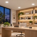 LED round recessed panel light 168mm 12W 4000K white