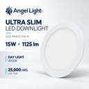 LED round recessed panel light 188mm 15w 4000K white