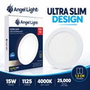 LED round recessed panel light 188mm 15w 4000K white