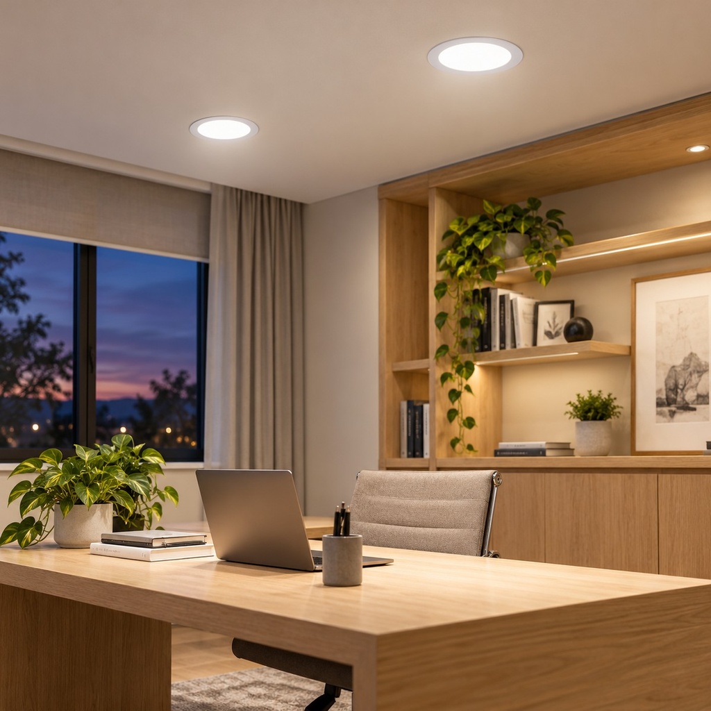 LED round recessed panel light 221mm 18w 4000K white