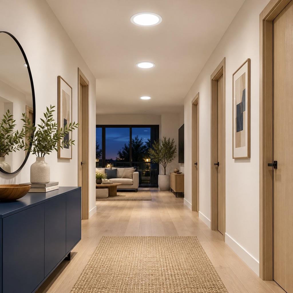 LED round recessed panel light 293mm 24w 4000K white