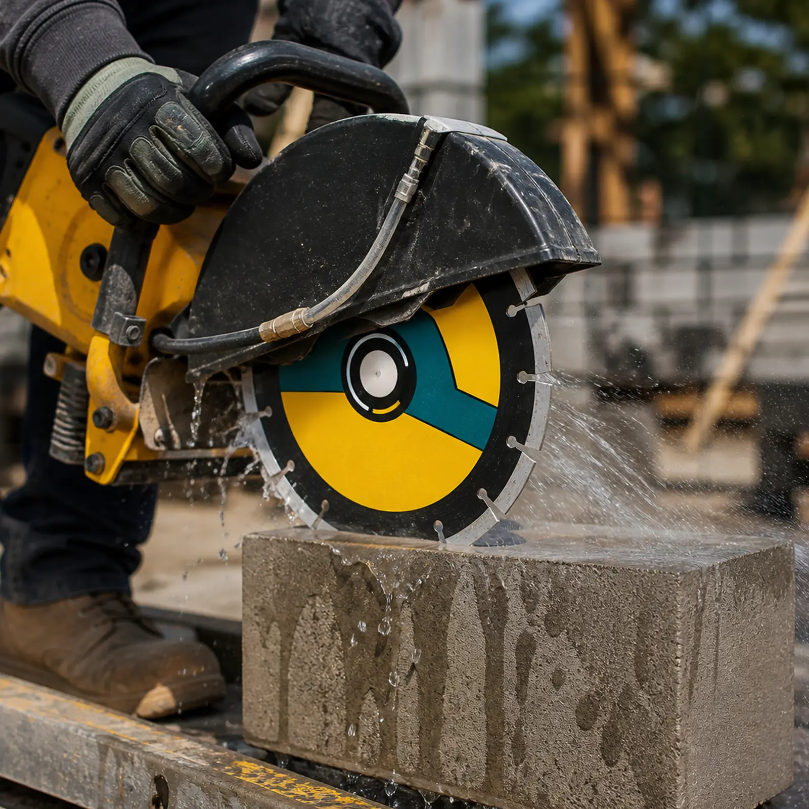 Segmented Diamond Cutting Blade / For Rough Concrete / Wet & Dry / 1 Piece / 7" (180mm)