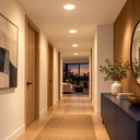 LED round recessed panel light 188mm 15w 3000K white