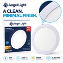LED round recessed panel light 221mm 18w 3000K white