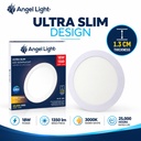 LED round recessed panel light 221mm 18w 3000K white