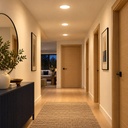 LED round recessed panel light 221mm 18w 3000K white