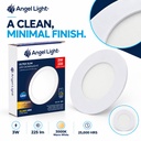 LED round recessed panel light 82mm 3w 3000K white
