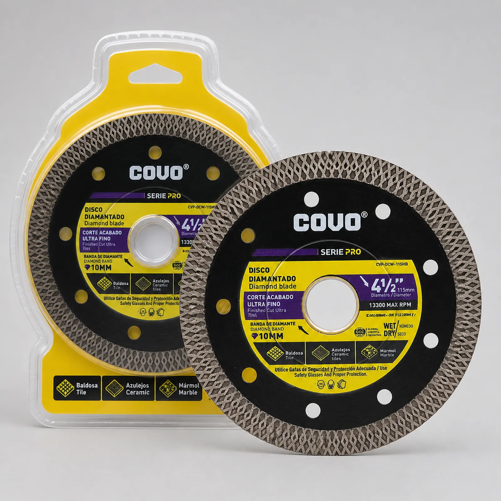Diamond Mesh Blade / For Fine Cutting / Wet & Dry / 1 Piece / 4-1/2” (115mm)