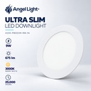 LED round recessed panel light 146mm 9w 3000K white