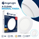 LED round recessed panel light 146mm 9w 3000K white