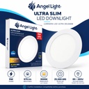 LED round recessed panel light 146mm 9w 3000K white