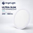 LED round recessed panel light 293mm 24w 3000K white