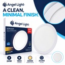 LED round recessed panel light 293mm 24w 3000K white