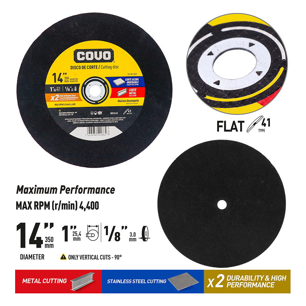 14" Cut-Off Disc - Metal & INOX