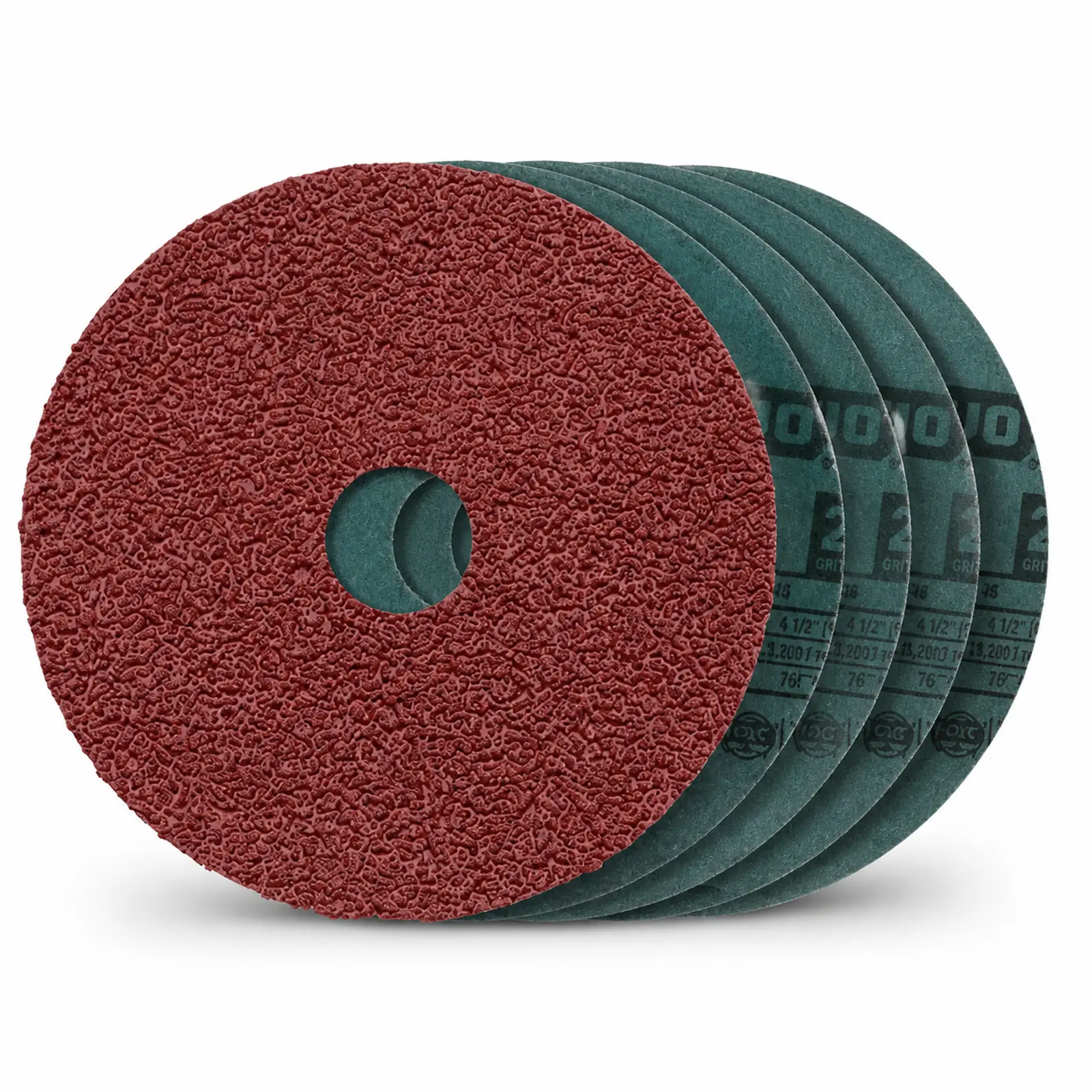 Grinder Sanding Disc / 4-1/2" / Grit 24 / Aluminum Oxide / 5 Pieces / 13,200 RPM