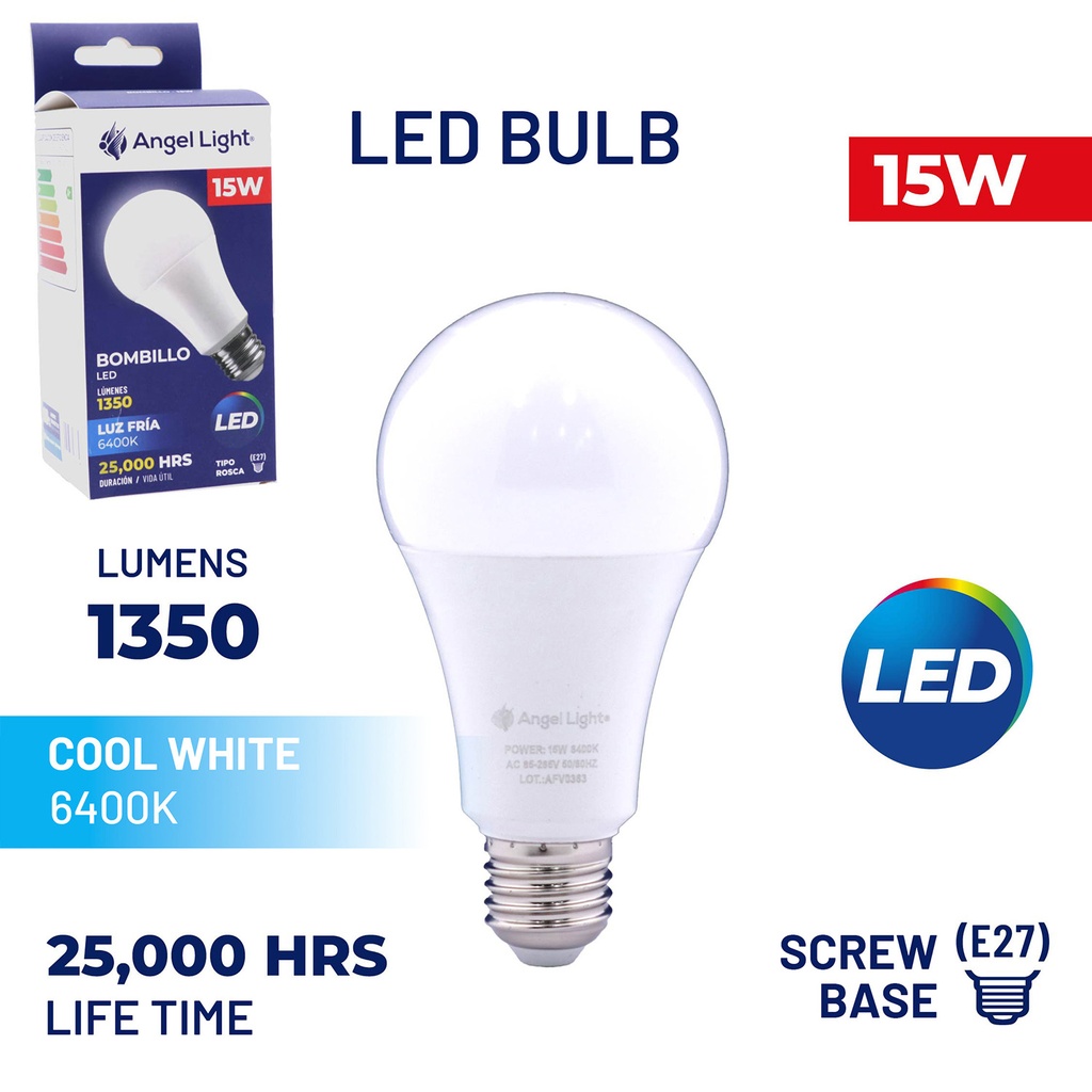 LED BULB A60 15W 6400K