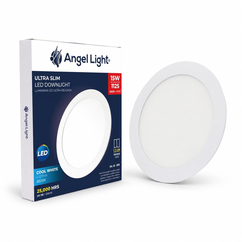 15W Round LED Downlight 6400K