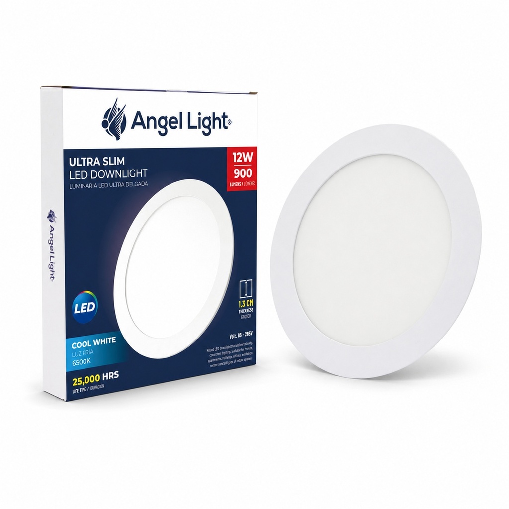 12W Round LED Downlight 6400K