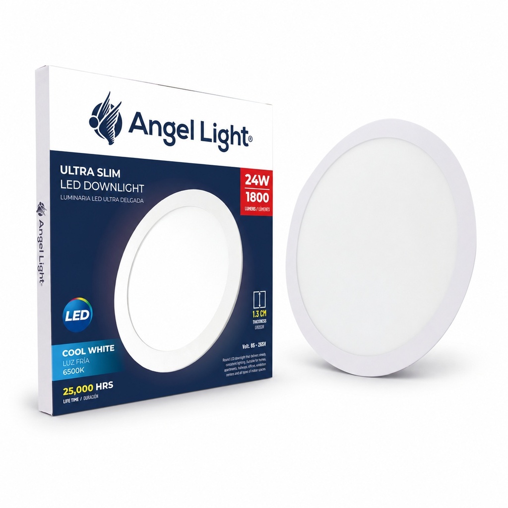 24W Round LED Downlight 6400K