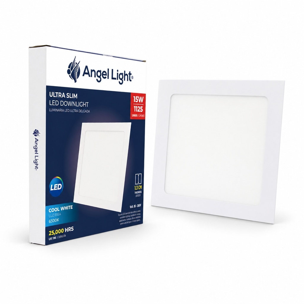 15W Square LED Downlight 6400K
