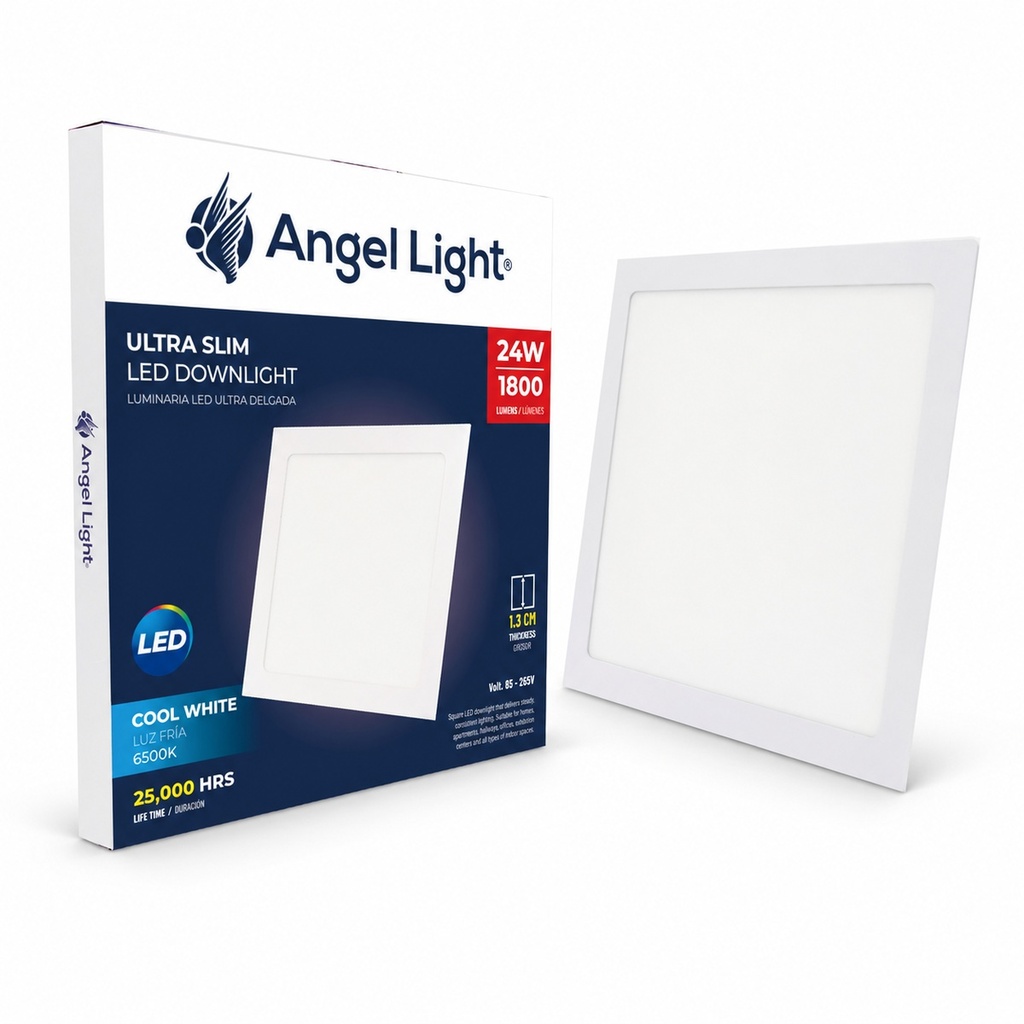 24W Square LED Downlight 6400K