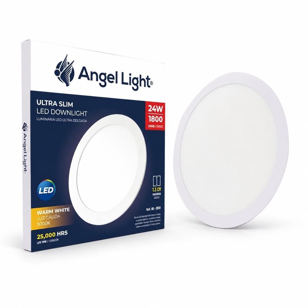 24W Round LED Downlight 3000K