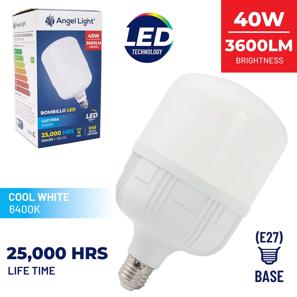 LED Ball Bulb 40W 6400K